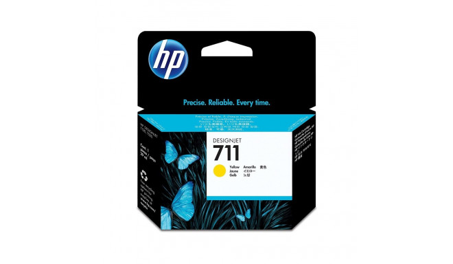 HP 711 tindikassett kollane CZ132A