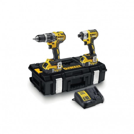 DEWALT.COMBO KIT 18V DCK266P2 (DCD796+DCF887) 2x5.0Ah tugev süsteem