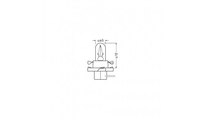 12V 2W BX8.4D HELEROHELINE KARBIS