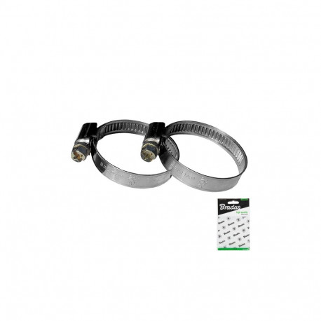 Set of 50 products. Stainless zebra hose clamp BRADAS 40-60mm