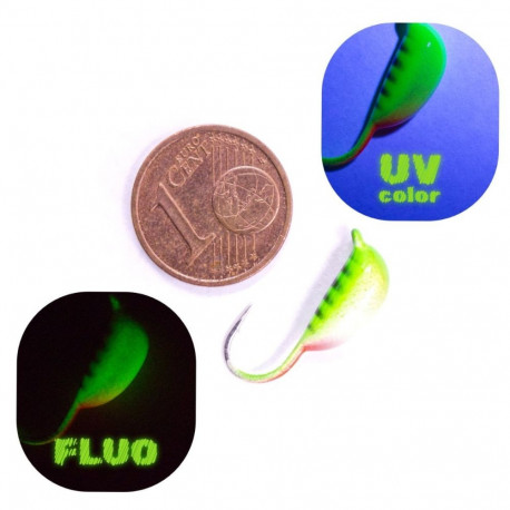 Ice Fishing Jig Spider Riga Banana 6mm/2.25g 112P