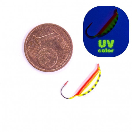 Ice Fishing Jig Spider Super banana 4.0mm/0.85g 36