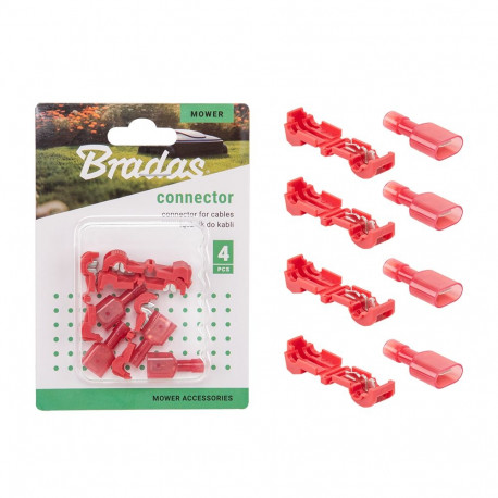 Ühendus kaablite jaoks maksimaalse läbimõõduga 2,7 mm PUNANE