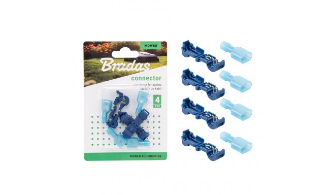 Connector for cables with maximum diameter 3,4mm BLUE