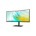 Samsung ViewFinity S6 S34C652UAU Monitor 34'' VA, UWQHD 3440x1440, 5 ms, 350 cd/m2, 100 Hz, Black
