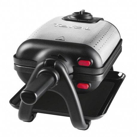 Tefal WM756D waffle iron 2 waffle(s) 1200 W Black, Stainless steel
