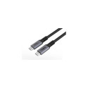 Microconnect USB4CC1-240W USB cable USB4 Gen 3x2 1 m USB C Black
