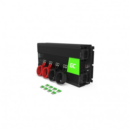 Green Cell INV15 power adapter/inverter Auto 3000 W Black