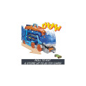 Hot Wheels City Ultimate T-Rex Transporter, Hauler Transforms into a Dino, Featured in “Let’s Race”