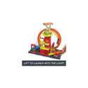 Hot Wheels City Super Loop Fire Station Playset, Track Set with 1 Toy Car