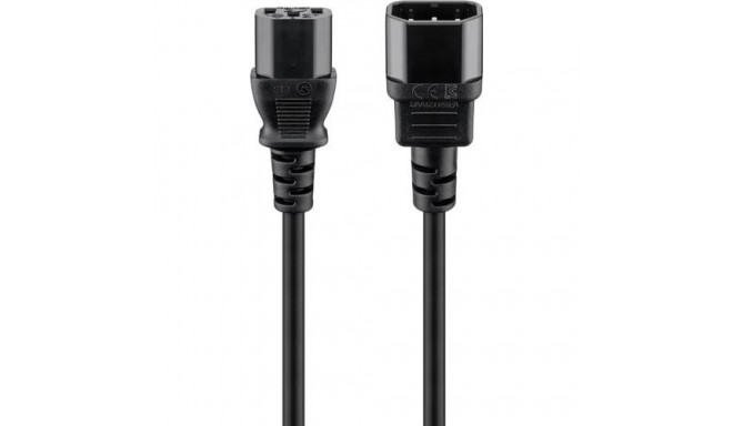 Goobay Extension Lead with C13 socket and C14 plug, 5 m, Black