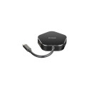 D-Link DUB-M420 laptop dock/port replicator Wired Thunderbolt 3 Aluminium, Black