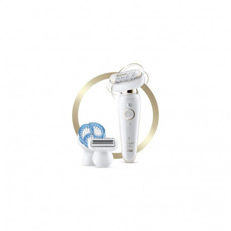 Braun Silk-épil 9 81688637 epilator 40 tweezers White, Gold
