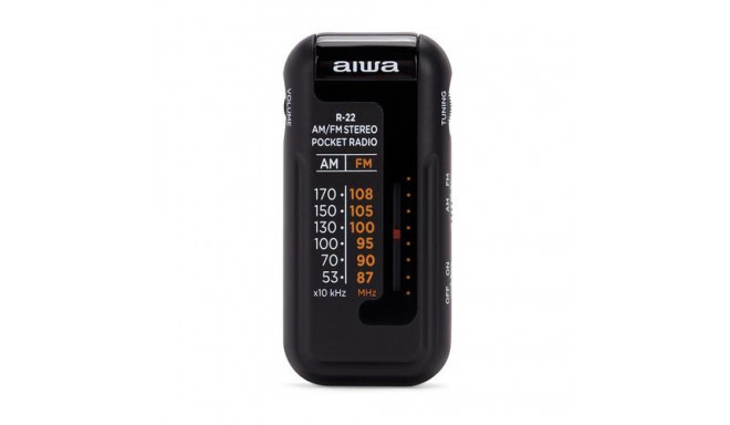 Aiwa R-22BK radio Personal Analog Black