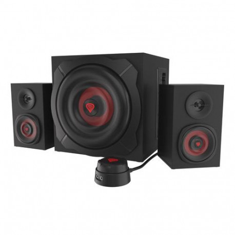 GENESIS Helium 610BT speaker set 60 W PC/Laptop Black, Red 2.1 channels 2-way 30 W Bluetooth