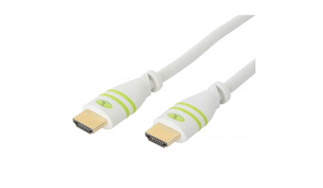 Techly 5m High Speed ​​HDMI Cable with Ethernet A/A M/M White ICOC HDMI-4-050WH