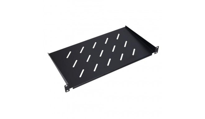 Extralink Shelf 1U 250mm Black 19&quot;, for wall cabinets