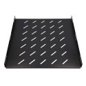 Extralink Fixed shelf 1U 600mm Black 19&quot;, 602 x 472mm, for 800mm depth cabinets