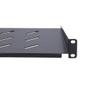 Extralink Shelf 1U 250mm Black 19&quot;, for wall cabinets