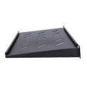 Extralink Shelf 1U 250mm Black 19&quot;, for wall cabinets
