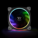 Thermaltake CL-F076-PL12SW-A computer cooling system Computer case Fan 12 cm Black