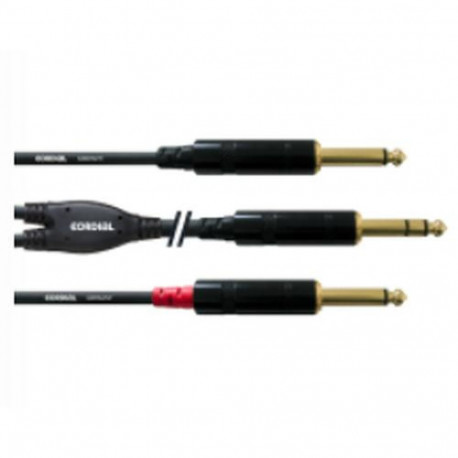Cordial CFY 1.5 VPP audio cable 1.5 m 2 x 6.35mm 6.35mm Black
