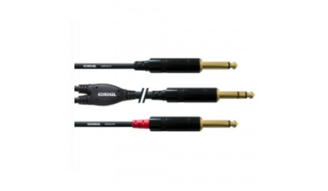 Cordial CFY 1.5 VPP audio cable 1.5 m 2 x 6.35mm 6.35mm Black