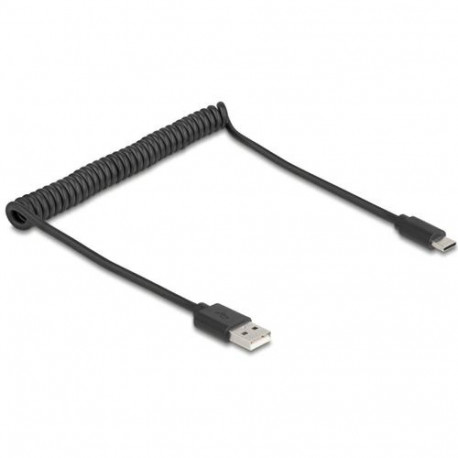 DeLOCK 90368 USB cable USB 2.0 0.75 m USB A USB C Black