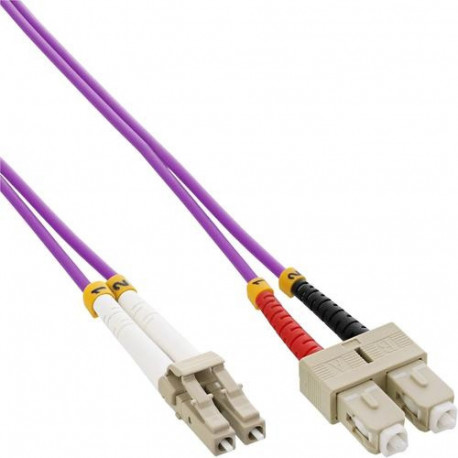 InLine Fiber Optical Duplex Cable LC/SC 50/125µm OM4 3m