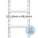 HERMA Computer labels continous 101.6x48.4 mm 1 row white paper matt 6000 pcs.