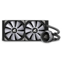 Sharkoon S80 RGB Computer case, Processor All-in-one liquid cooler 12 cm Black 1 pc(s)