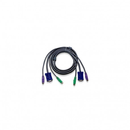 ATEN 10ft PS/2 KVM cable Black 3 m