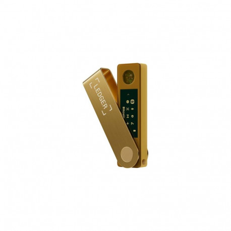 Ledger Nano X USB stick hardware wallet Gold