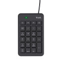 Trust 22221 numeric keypad Laptop/PC USB Black