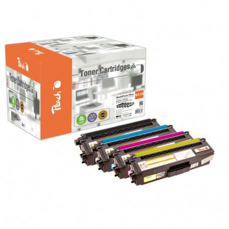 Peach PT842 toner cartridge 5 pc(s) Compatible Black, Cyan, Magenta, Yellow
