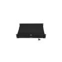 19" DRAWER 2U/483X360MM MAX LOAD CAPACITY UP TO 90KG 4 POINT ASSEMBLY BLACK LANBERG