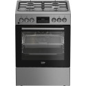 BEKO Cooker FBMA62330TXDSN, Width 60 cm, A, Gas/Electric, LED screen