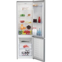 BEKO Refrigerator RCSA300K40SN, Energy class E, Height 181 cm, Inox