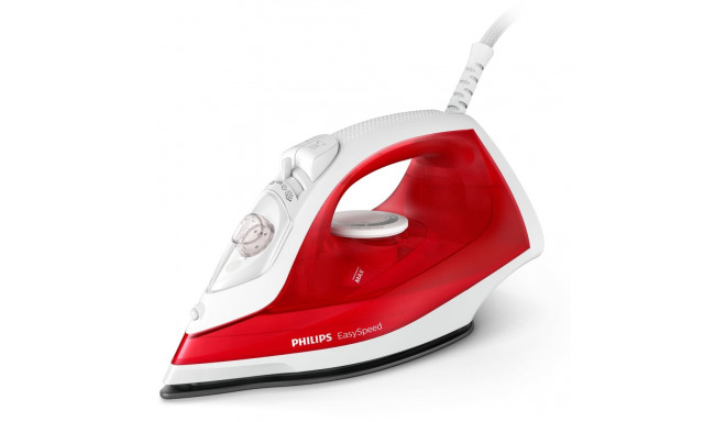 Philips EasySpeed Steam iron GC1742/40 2000W, Non Stick, CoS 25g, SOS 90g, Calc Clean, 220ml, Red