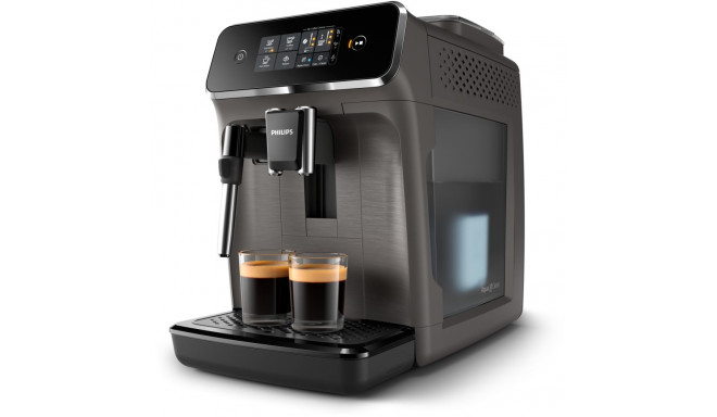 Philips Series 2200 Fully automatic espresso machines EP2224/10 2 beverages Classic Milk Frother Cas