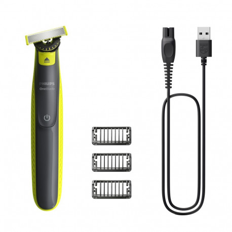 Philips Oneblade QP2724/23, 45 min run time/8hour charging (NiMH), 3 click-on stubble combs (1, 3, 5