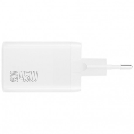 4smarts Charger PDPlug Dual 45W GaN 2xC valge laadija