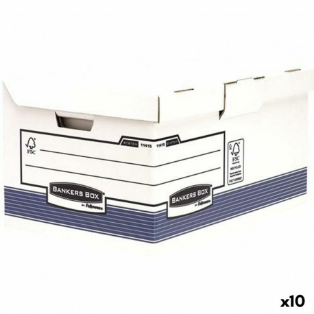 File Box Fellowes Maxi Blue White 31 x 39 x 56 cm 10 Units