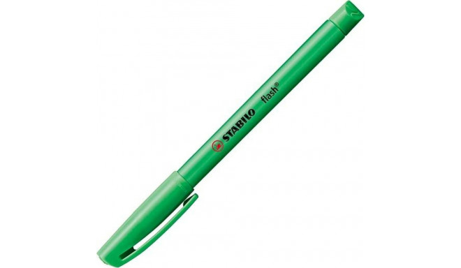 Fluorescent Marker Stabilo Flash Green 10 Units