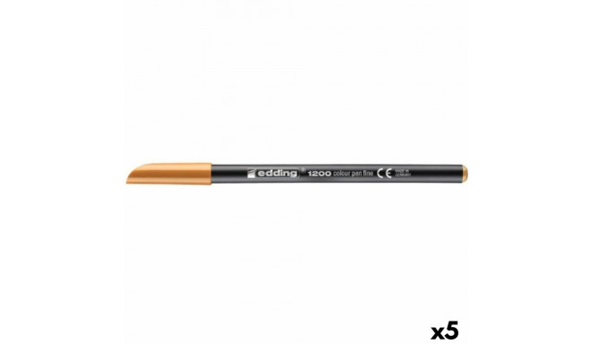 Felt-tip pens Edding 1200 Light orange (5 Units)
