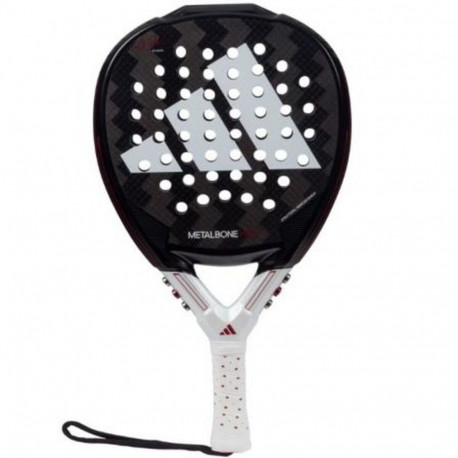 Padelireket Adidas Metalbone HRD+ 2024/ Negra y Blanca (Ale Galan) 38 mm