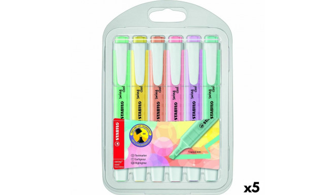 Highlighter Stabilo Swing Cool Pastel Multicolour (5 Units)
