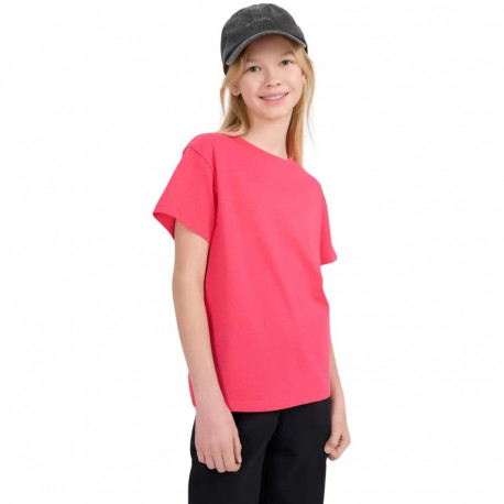 Koszulka dla dziewczynki 4F F2326 fuksja 4FJWSS25TTSHF2326 55S 140cm