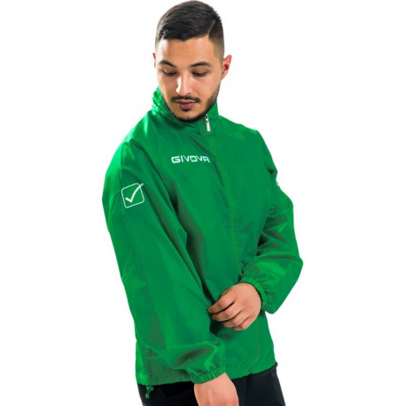 Kurtka Givova Rain Basico zielona RJ001 0013 2XL