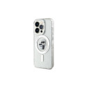 Karl Lagerfeld case for iPhone 15 Pro 6,1" KLHMP15LHGKCNOT transparent HC Magsafe IML KC Glitter